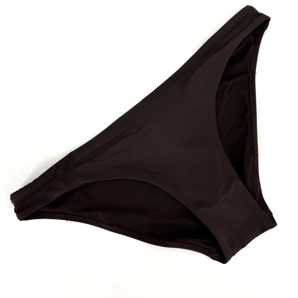 Oysho NWT Dark Brown Classic Full Coverage Low Rise Bikini Bottoms, Small